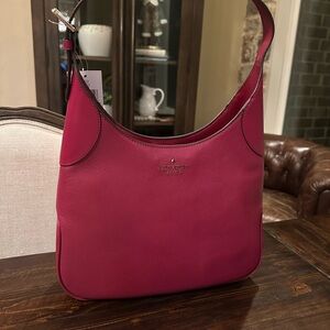 NWT Kate Spade Pebbles Leather (cranberry)  Shoulder Bag